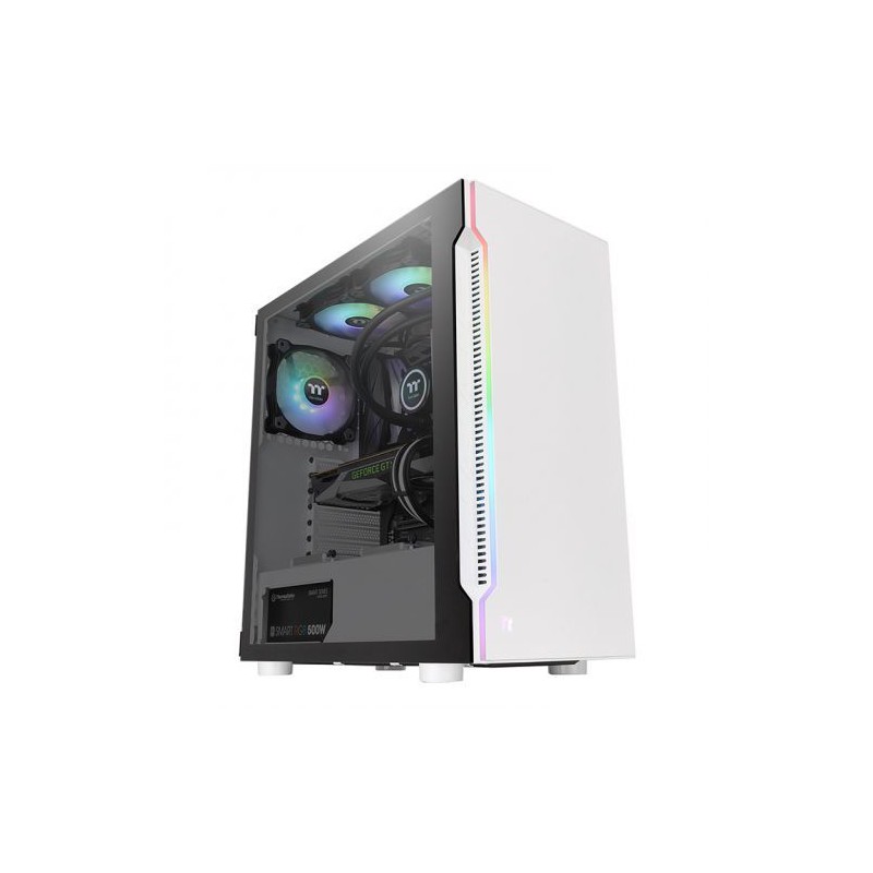 Thermaltake H200 TG Snow RGB ATX Mid Tower Chassis