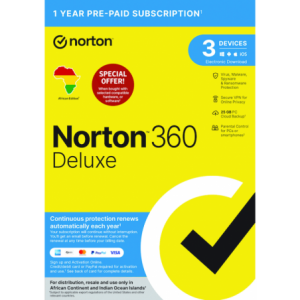 Norton 360 Deluxe 25GB 1 User 3 Device 12 Month