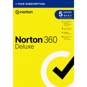Norton 360 Deluxe 50GB 1 User 5 Device 12-Month Subscription