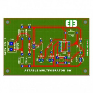 Unassembled Kit Monostable Multivibrator Circuit Kit (LM555) EIE41-002-01