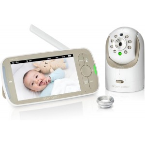 Infant Optics DXR-8 PRO Video Baby Monitor | 5" HD Display with Active Noise Reduction | Private. Reliable. Crystal Clear Baby Monitoring without WiFi Worries