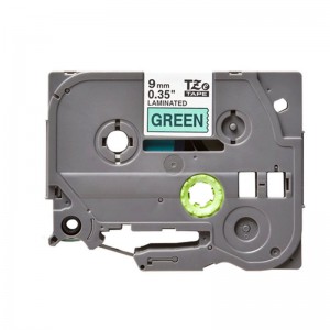 Compatible Brother TZE 721 Labelling Tape Cassette - 9mm Black on Green 8m