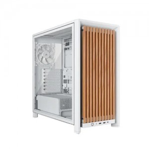 FRAME 4000D RS WOOD Modular High Airflow Mid-Tower PC Case 4x  RS Fans White &amp; Oak.