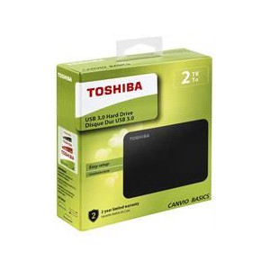 Toshiba Canvio Basics 2TB Portable 2.5 inch USB Powered External Hard Drive