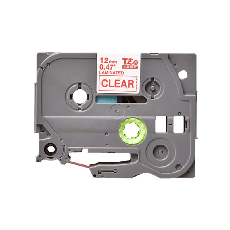 Compatible Brother TZE 132 Labelling Tape Cassette - 12mm Red on Clear 8m