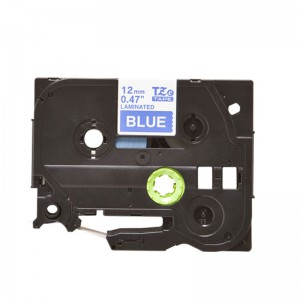 Compatible Brother TZE 535 Labelling Tape Cassette - 12mm White on Blue 8m