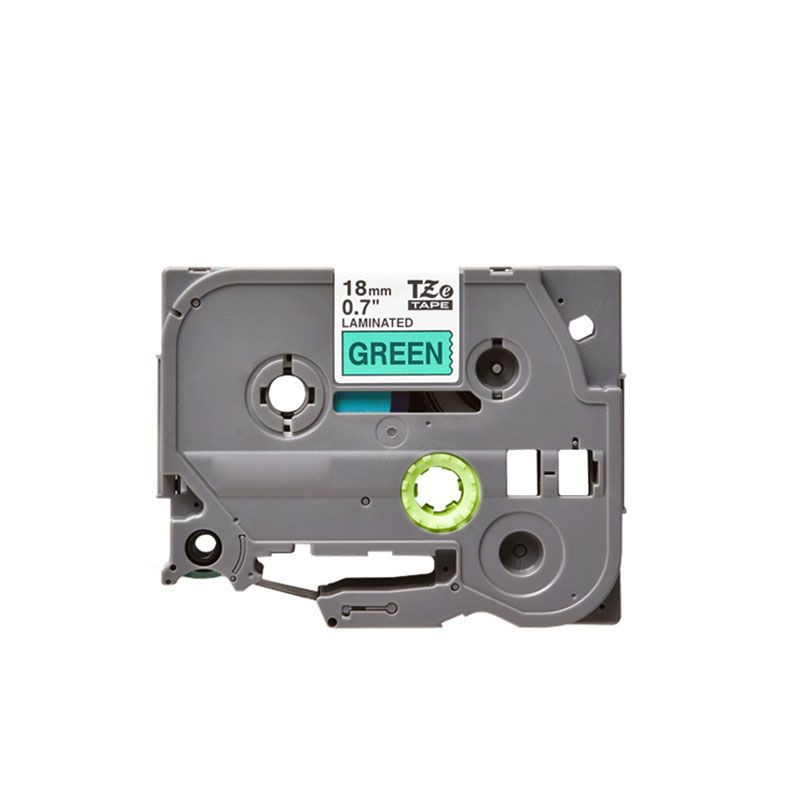 Compatible Brother TZE 741 Black on Green Labelling Tape – 18mm