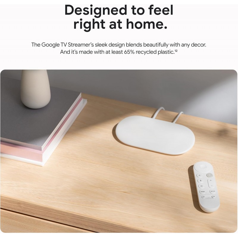 Google TV Streamer 4K - Porcelain - New - Damaged Packaging - GeeWiz