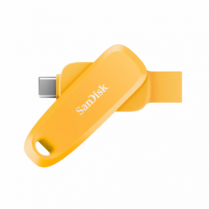 SanDisk Phone Drive USB Type-C/USB Type-A devices- 100MB/s- 512GB - Yellow Daffodil Color