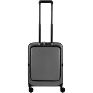 Expandable PP 55cm Carry On Luggage - Dark Grey