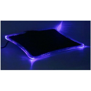 Flexiglow Glass LED Blue Mouse Pad