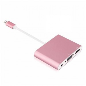 Lighting to HDMI/VGA Adapter for iPhone/iPad with Audio