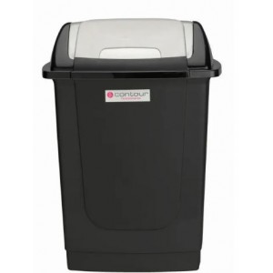 Contour Dust Bin Square 50L Black