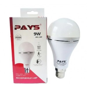 Pays Globe Rechargeable Bc 9W A70 Lamp
