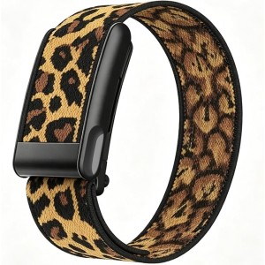 Leopard Print Nylon SuperKnit Sport Band Compatible with WHOOP 5.0/MG | Style Meets Everyday Performance