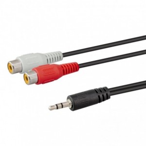 1.8M Stereo M To 2X Rca F Cable