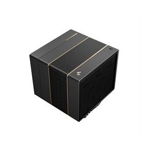 DeepCool ASSASSIN VC ELITE CPU Air Cooler Vapor Chamber Base Dual-Tower Heatsink- 7X Heatpipes Design with Quiet/Performance Mode and 140mm + 120mm PWM Fans with 300W TDP – Black/Gold Colour