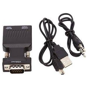 Unbranded VGA Male to HDMI Female with Audio
