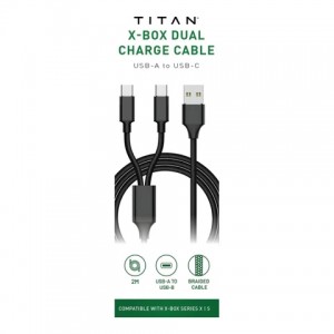Xbox USB A-C 2M Dual Charge Cable