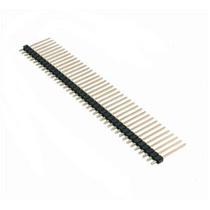 HEADER SIL STR 40W 2.54 TH11.34mm BRASS PLATED GOLD 2.54-1