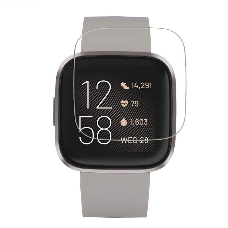 Fitbit Versa 2 Screen Protector Tempered Glass Round Edge Crystal Clear
