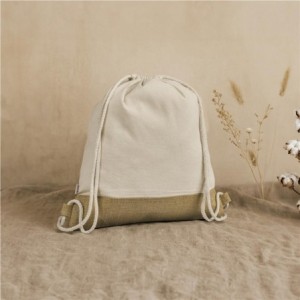 Okiyo Bijin Jute &amp; Cotton Drawstring Bag