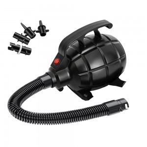 Electric Air Pump with 4 Interchangeable Nozzles – AC 110-120V | Inflate Faster- Pack Away Easier