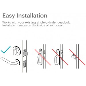 August Smart Lock Pro + Connect Wi-Fi Bridge - 3rd Gen (Silver)