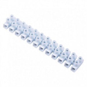Strip Connector 12W 32A Feed Through White H/ROUND T110