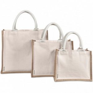 Okiyo Chinsai Mini Jute &amp; Cotton Gift Bag