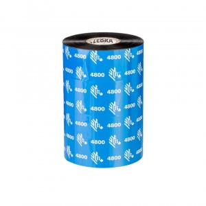 Zebra Resin Ribbon 110mmx450m 4800 Standard 25mm core 12/box