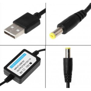 DC-DC Converter Cable USB 5V to 12V DC Jack Step-up Power Module