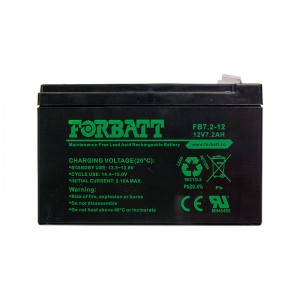 Forbatt 12V 7.2AH AGM Lead Acid Battery - 12V 7AH for Gates / Alarms / CCTV - Slightly Used - Battery Still Healthy