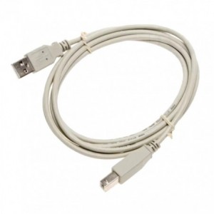 LEAD USB A-PLUG TO B-PLUG 10m CREAM USB10MAB