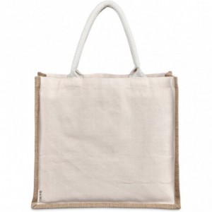 Okiyo Chinsai Maxi Jute &amp; Cotton Tote