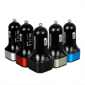 Astrum Dual USB Car Charger 3.4A 5V - Silver