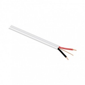 Flat Twin &amp; Earth 2.5mm White Cable Coil - 100m
