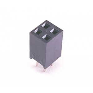 SOCKET HOUSED DIL 4-W P2.54mm YTS2N04