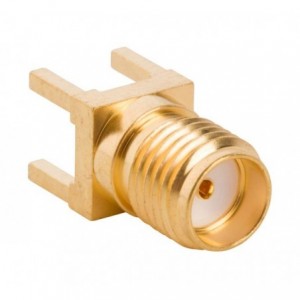 SMA-SOCKET Pcb Mount Str 4-CNR- Gold Pin M501310Z