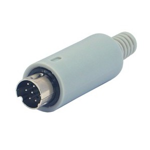 Plug MINI-DIN 8W Grey Unassemble K3164H