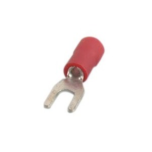 TERMINAL PRE-INS FORK RED 4.3mm SV 1.25-4S