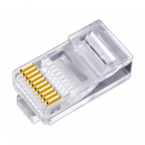 RJ50 IN-LINE Modular Plug 10W10P 3-PRONG - 100P/BAG 940-SP-301010R-RMK4