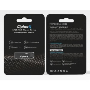 128GB CipherX U10- USB 3.2- USB Type A- Speed of up to 150MB/s Flash Drive