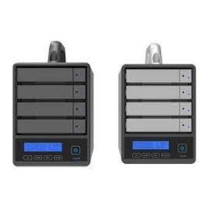 SR4-SB31+ 4 Bay SATA-eSATA and USB External Storage with PD- DP- and Touch Button Panel