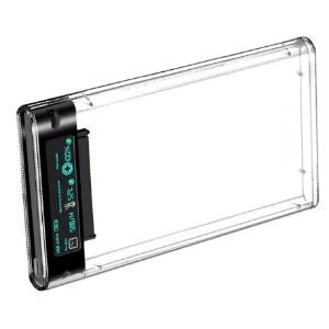 CipherX 2.5" Transparent HDD/SSD Enclosure with Smart LCD Display