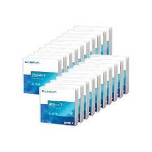 Quantum Ultrium LTO-7 6TB / 15TB Data Cartridge Tapes - 20 Pack
