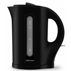 Mellerware Tugela 1.7L Black Cordless Plastic Kettle