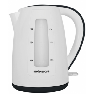 Mellerware Breede 360° Cordless Black &amp; White 2L Plastic Kettle