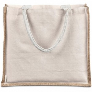 Okiyo Chinsai Maxi Jute &amp; Cotton Tote