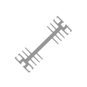 HEATSINK W-SHAPE P5 NAT 200mm P5-200mm DBK